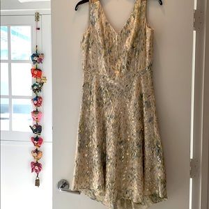 Gold leopard dress